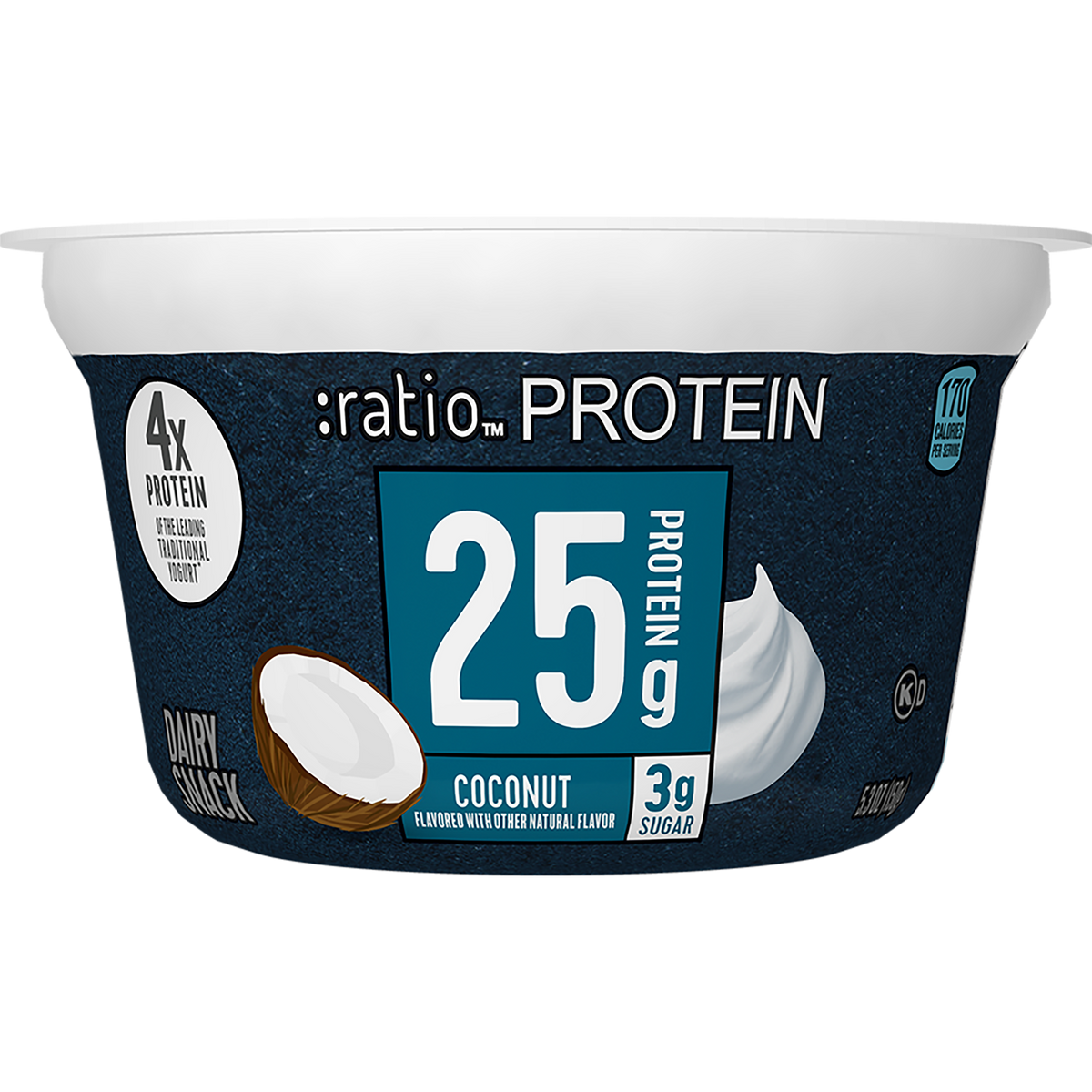 Coconut Dairy Snack High Protein Yogurt Ratio Food