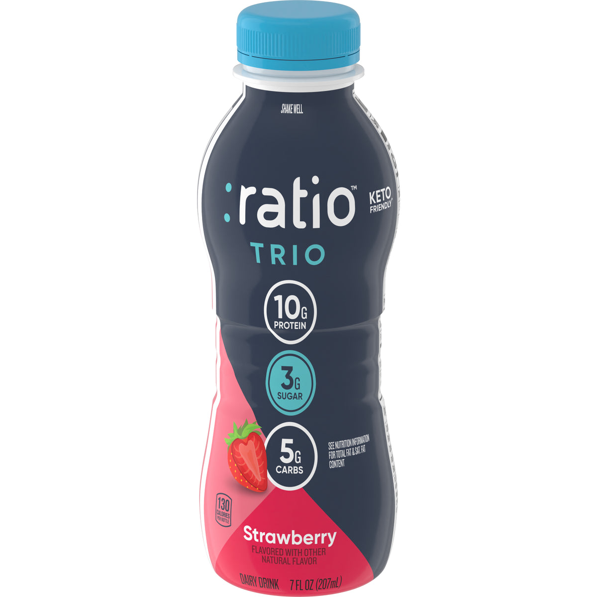 ratio Trio Dairy Drink, Strawberry