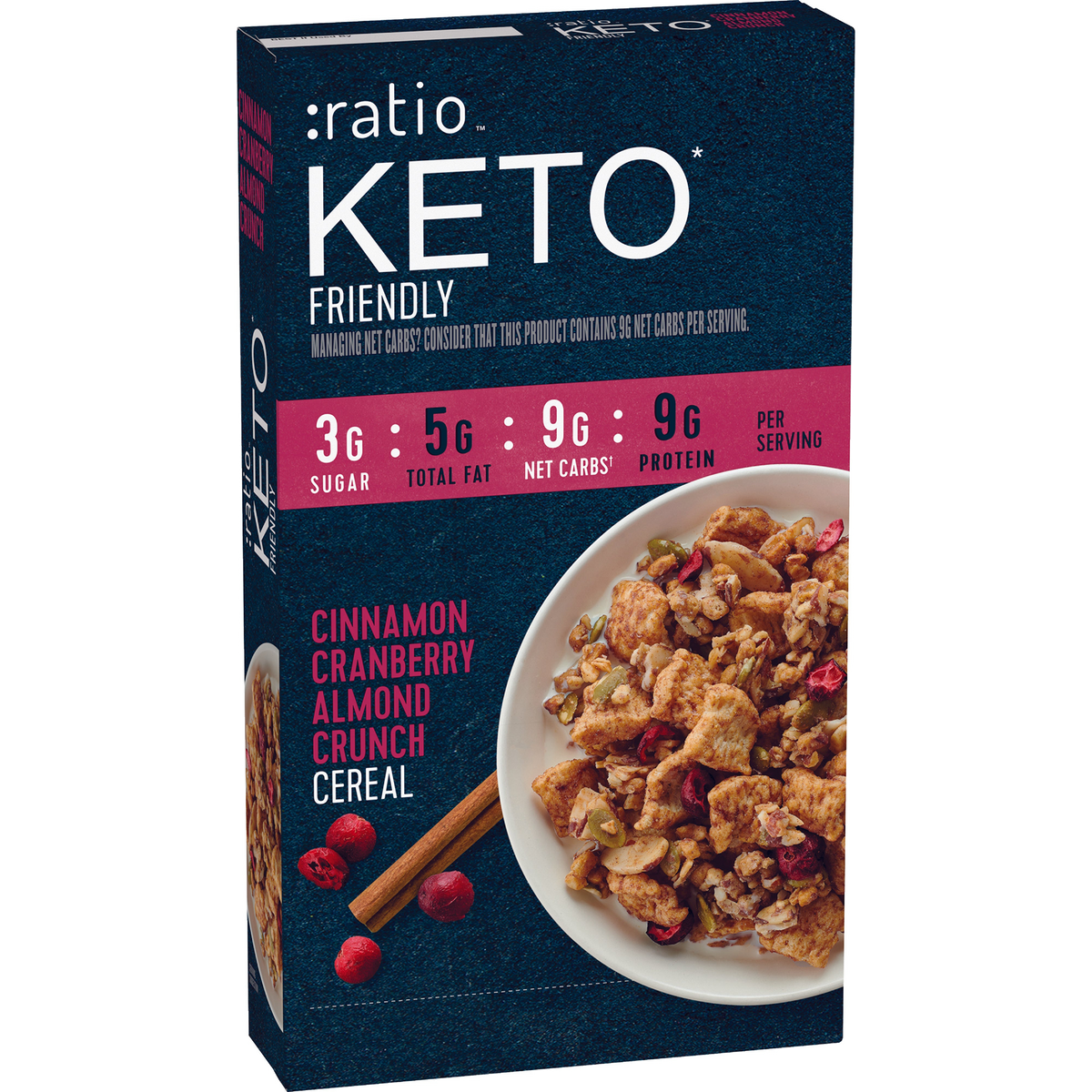 Ratio Food KETO* Friendly Cereal Maple Almond Crunch